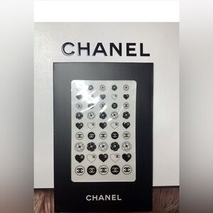 Chanel Black White Nail Art Stickers cc Camila new in envelope 45 stickers